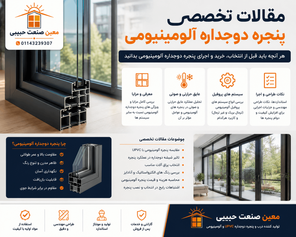 مقالات تخصصی پنجره دوجداره آلومینیومی
