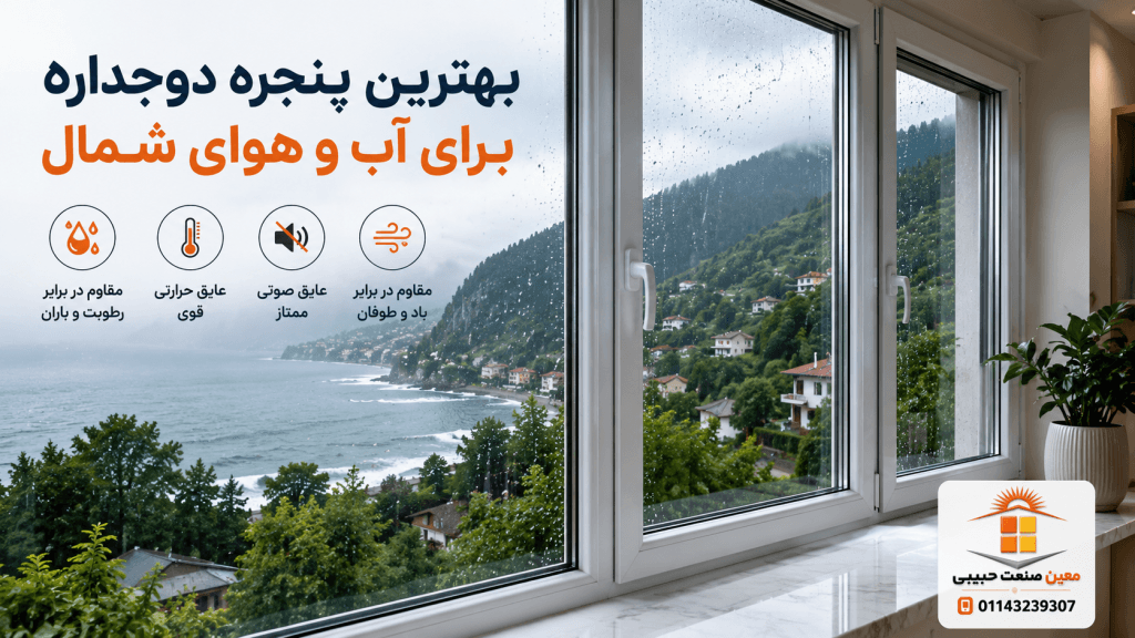 تولید پنجره دوجداره UPVC وین تک در مازندران