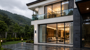 پنجره UPVC عایق صدا برای ویلای مازندران